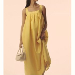 Anthropologie Pinnacle by Shruti Sancheti Square-Neck Babydoll Maxi Dress‎